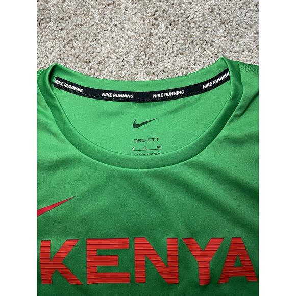 Nike Pro Elite Team Kenya Womens Size Small Running Shirt CT0591-320 Green NEW - Picture 3 of 4